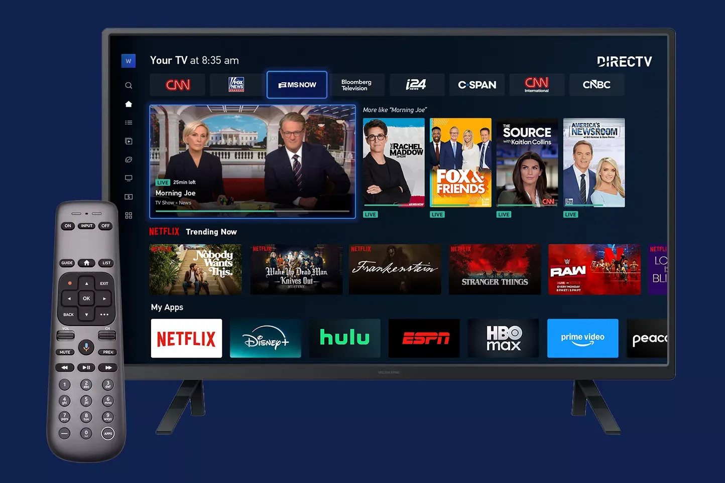 Gemini remote with Live TV and apps